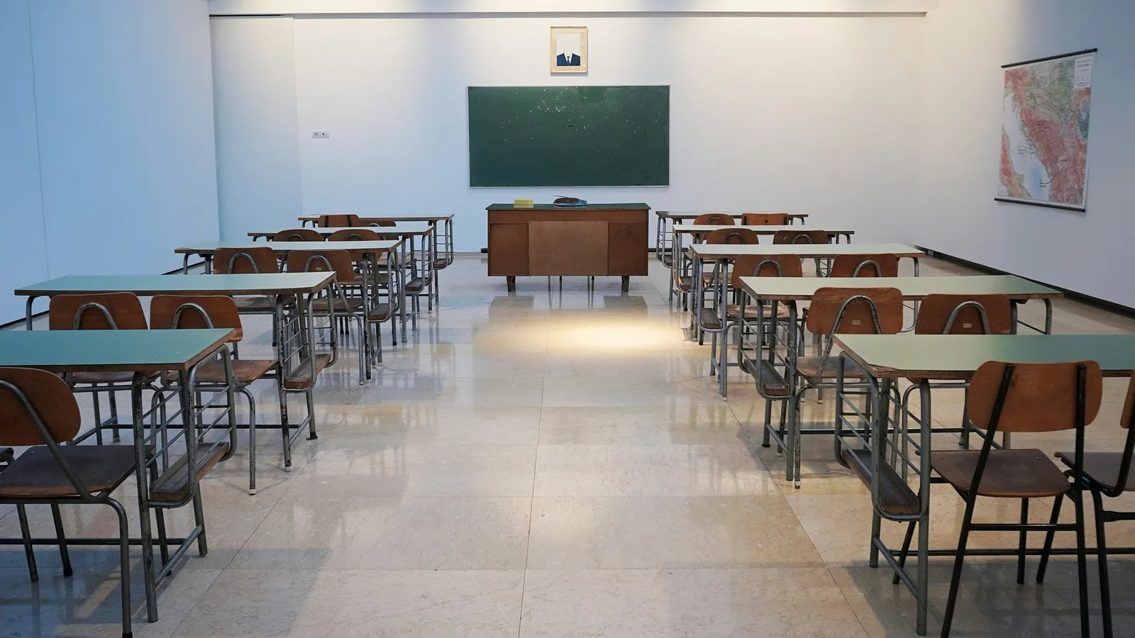 Salle de classe d’un établissement public