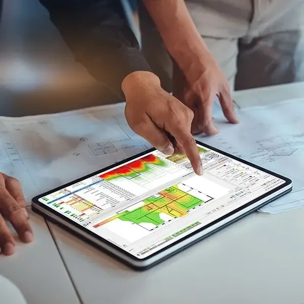 Relevé de mesures Wi-Fi sur site, à l'origine des études de cas